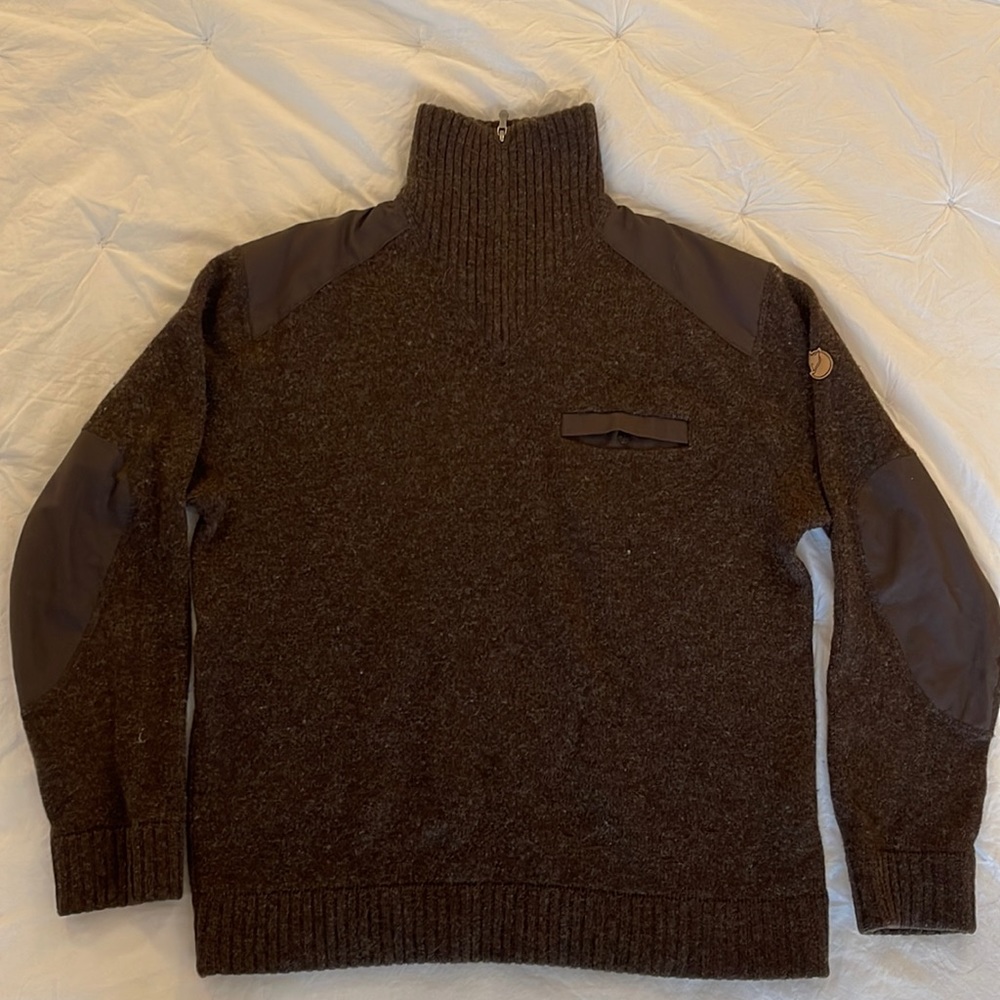 Men’s Fjallraven Kostet Sweat - Size XL - Brown